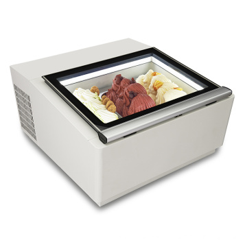 low price mini gelato freezer desktop ice cream display cabinet for sale